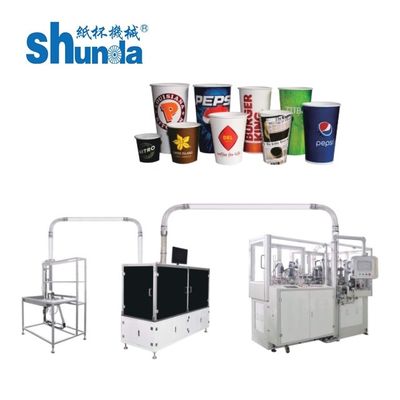 গুণমান 2-32 OZ পেপার বেভারেজ কাপ/পাত্রের জন্য স্বয়ংক্রিয় পেপার কাপ মেকিং মেশিন কারখানা