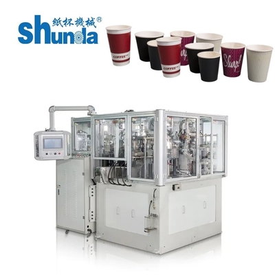 380V / 220V Air Compressor 0.5Mpa Paper Tea Cup Machine 3600KG Weight