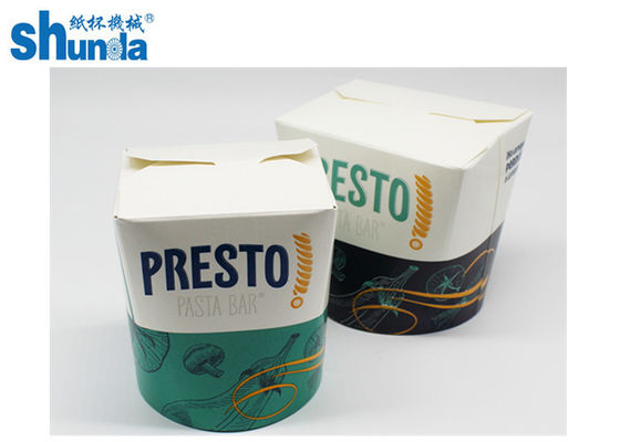 Flexo Printing PE Coated Paper Donner Box For Takeaway Packaging