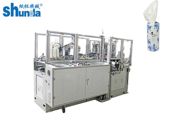 fully Automatic OEM / ODM Car Tissue Case Holder Paper Tube Forming Machine 12KW,380V/220V,60HZ/50HZ with ultrasonic